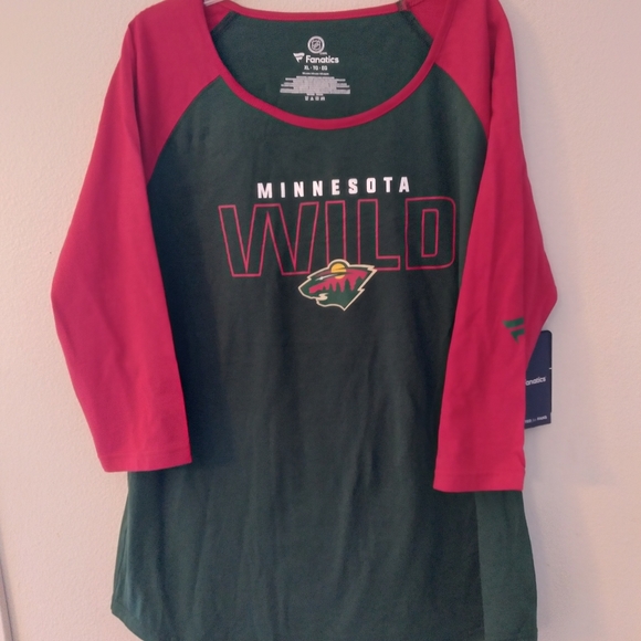 Minnesota wild shirt for women Size XL color green and red - Picture 4 of 14